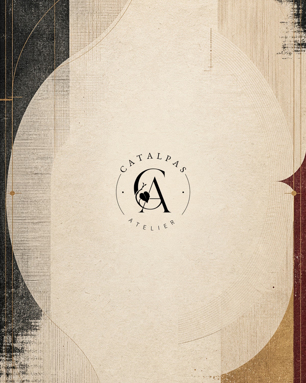 Abstract Catalpas Atelier brand visual
